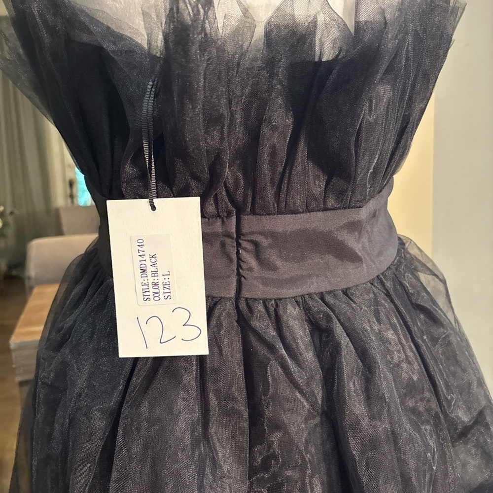 Dance & Marvel Black Tulle Gown - Picture 8 of 8